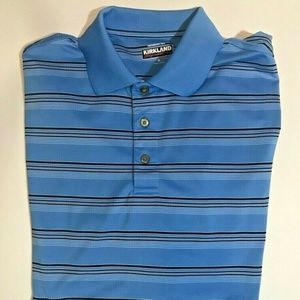 5/$25 Kirkland Signature Performance Polo Shirt M